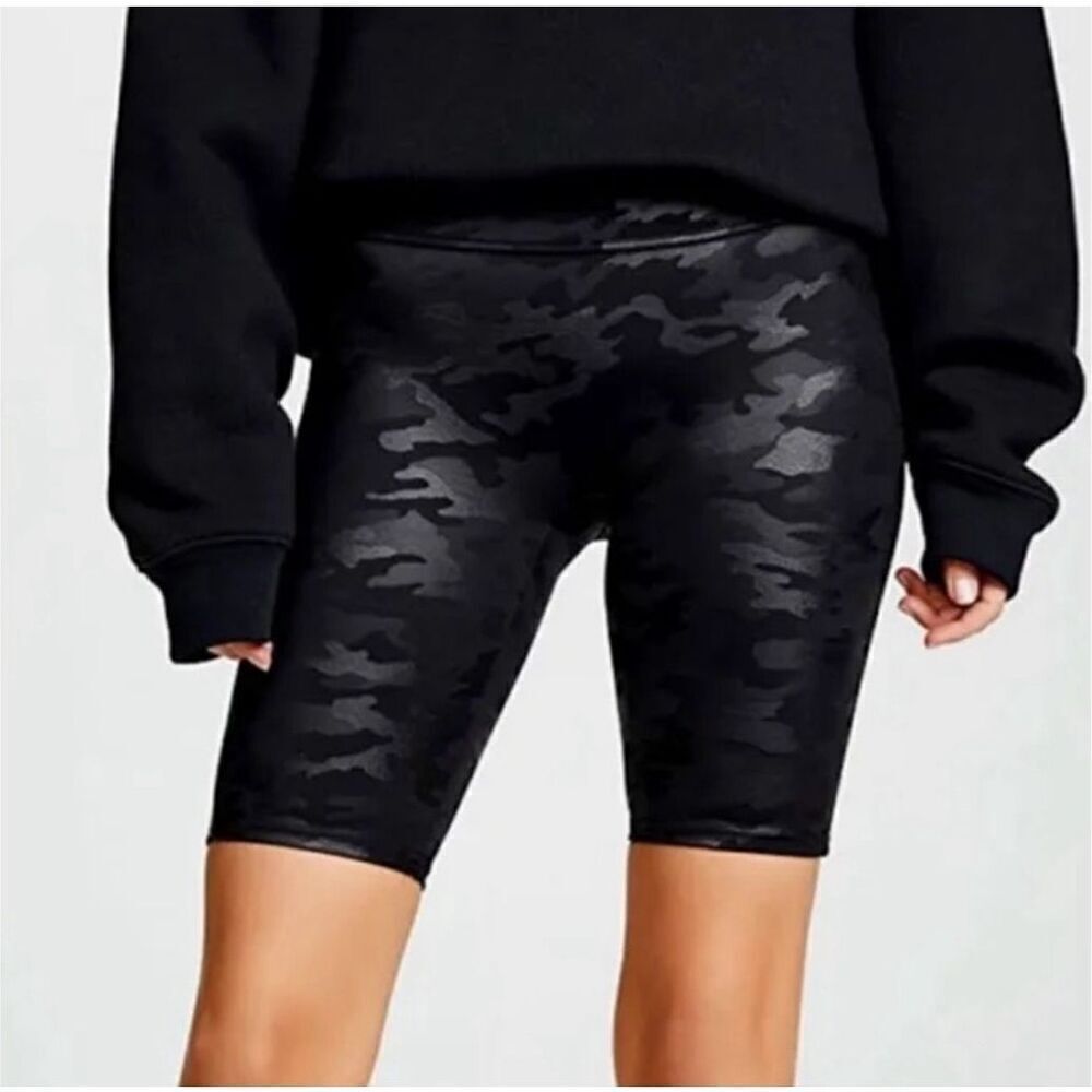 Spanx faux Camo Biker Shorts